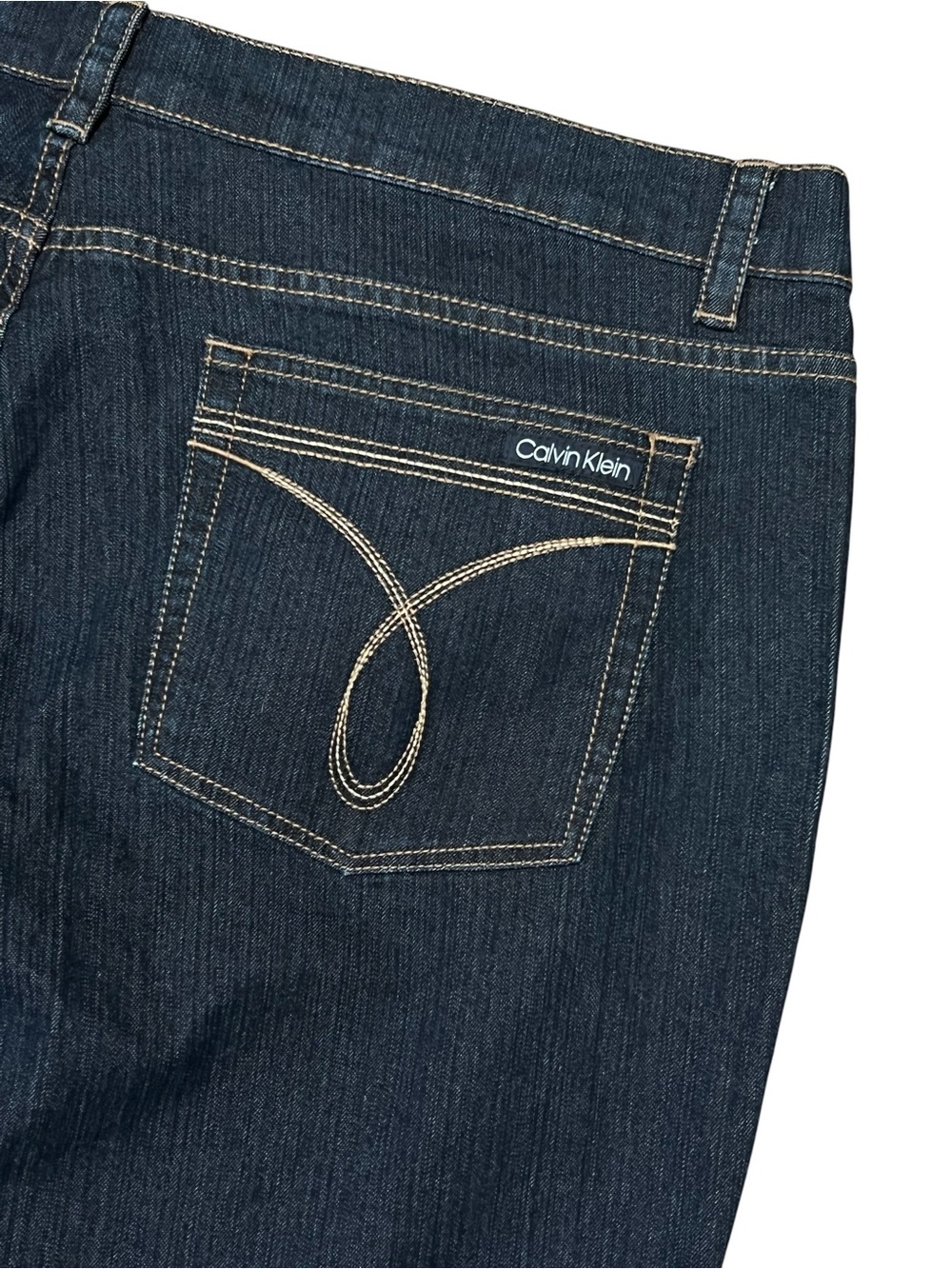 Calvin Klein 24W Flare Leg Jeans Straight Fit Coastal Cowgirl Beach Rodeo Ranch - Picture 3 of 11